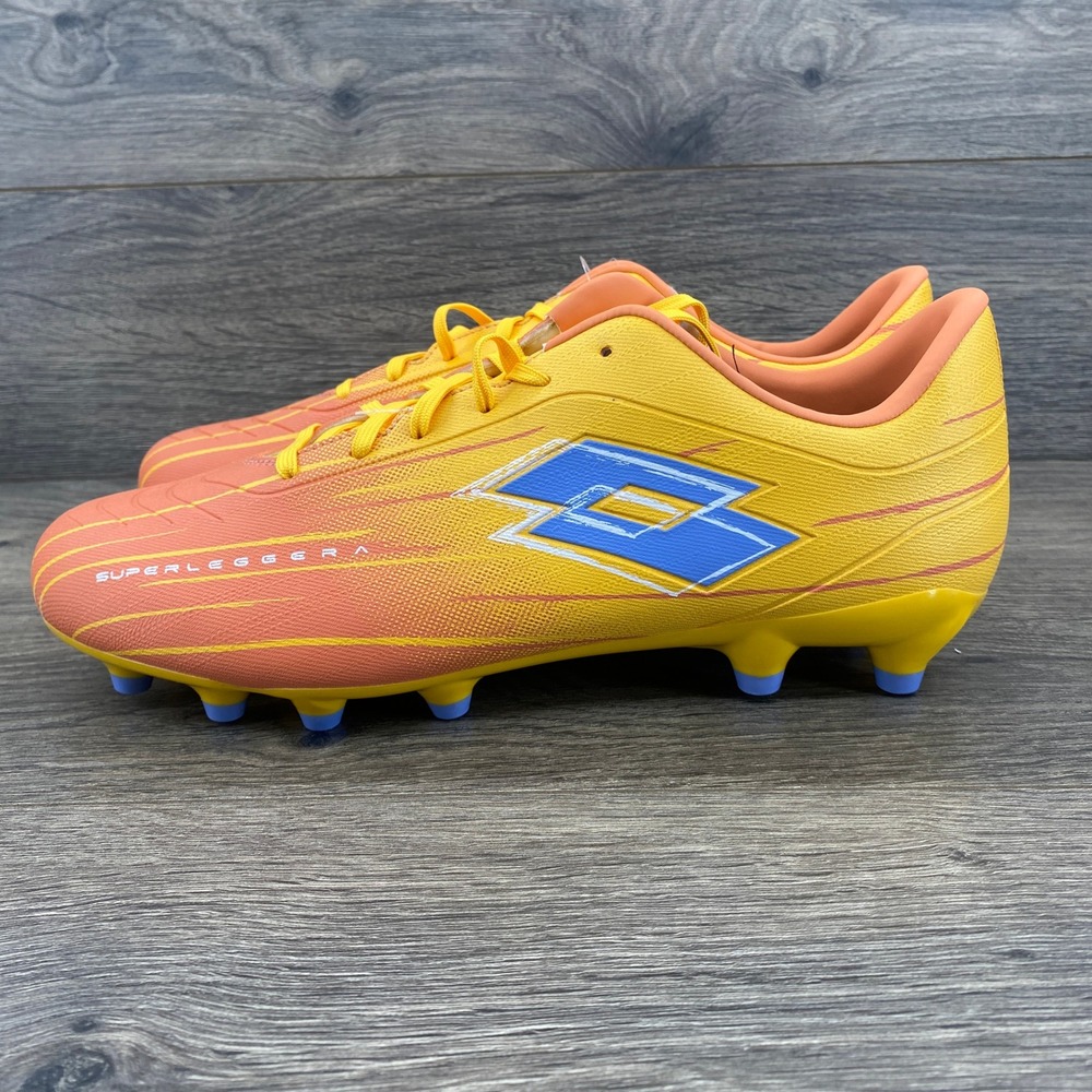 Lotto Solista 700 VI FG Mens Soccer Cleats Yellow Orange Superleggera Size 10